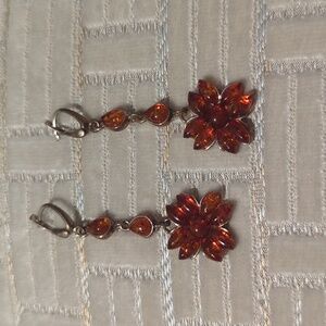 Amber Vintage Earrings